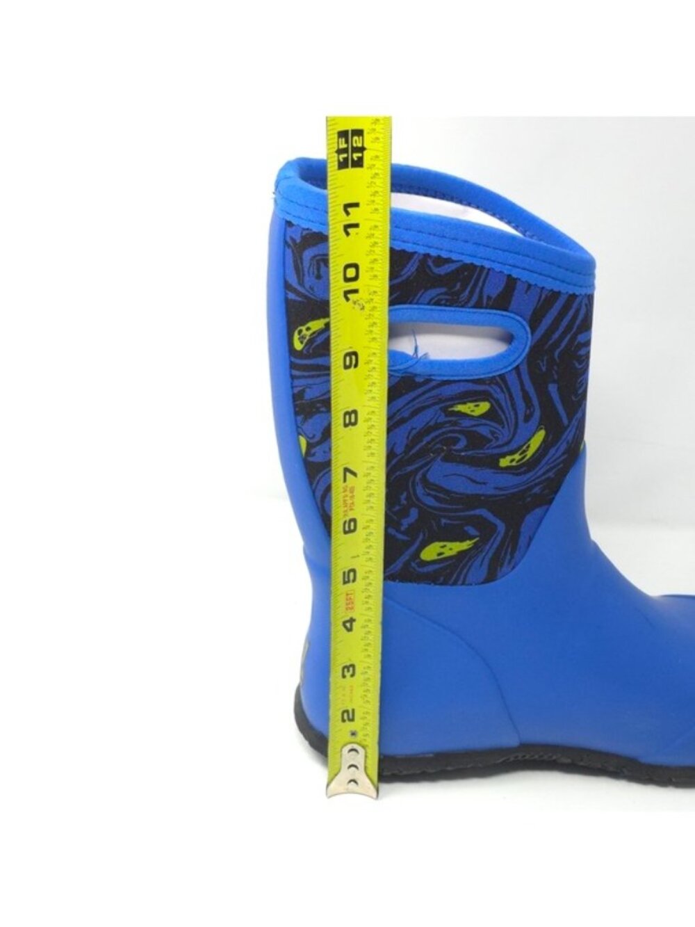 Bogs York Spooky Print Blue Waterproof Rain Boots Kids Little Kid - Picture 12 of 13